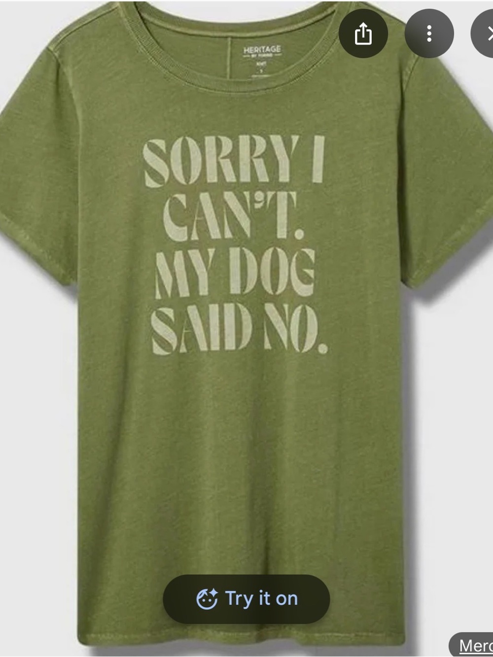 Torrid • “sorry I can’t. My dog said no” graphic tee